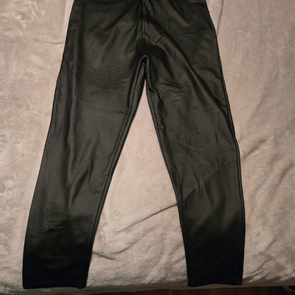 Shien Pants Black Polyurethane